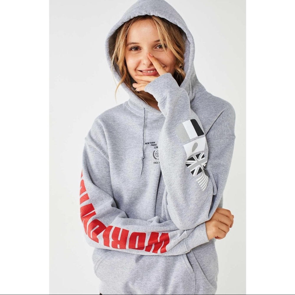 urban outfitters Worldwide Hoodie sweatshirt